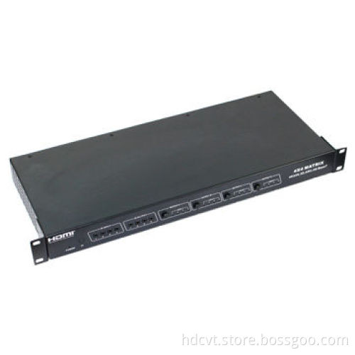 HDMI Matrix, 4 x 4 with HD BaseT, 4k x 2K, 3D, Deep Color, 3Gbps Bandwidth